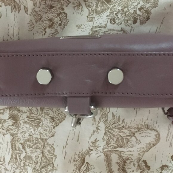Rebecca Mincoff Mini MAC - Mauve Leather - Silver Tone Hardware - Excellent - Picture 4 of 15